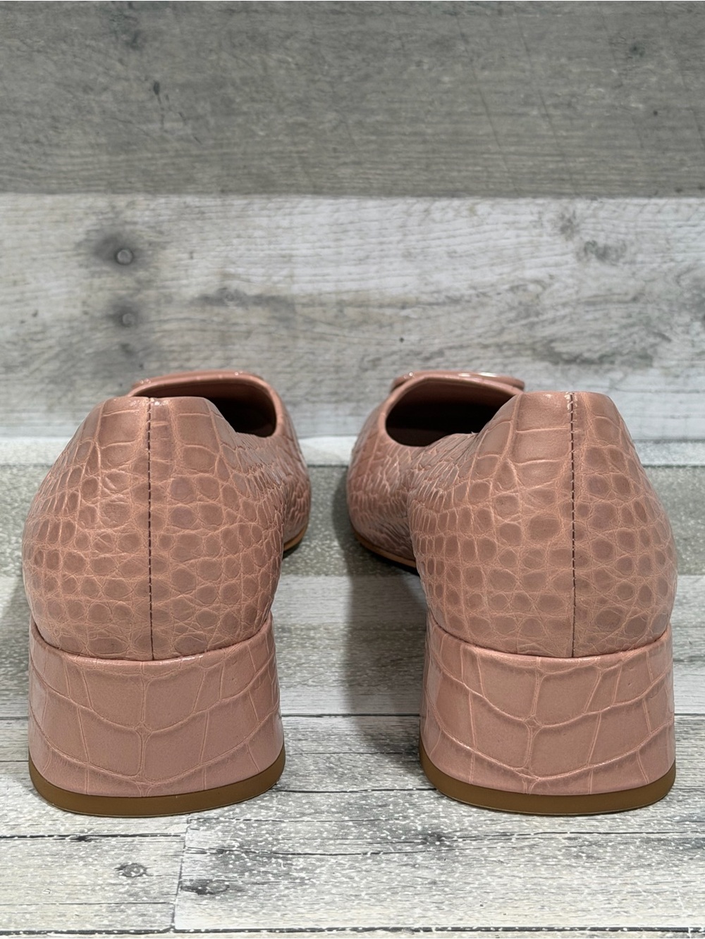 TORY BURCH Georgia Pump soft croc embossed meadowsweet - Size - 10.5 .US - Picture 7 of 11